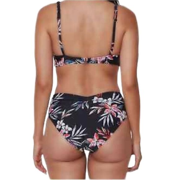 LN BAR III FLORAL TUMMY TONER 1 PIECE SWIMSUIT/MONOKINI SZ. L - Picture 2 of 8